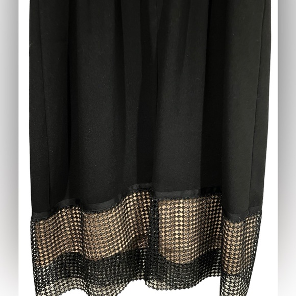 Theory Womens Melaena Black Lace Overlay Silk Lining Cocktail Dress Sz 2 - Picture 4 of 11